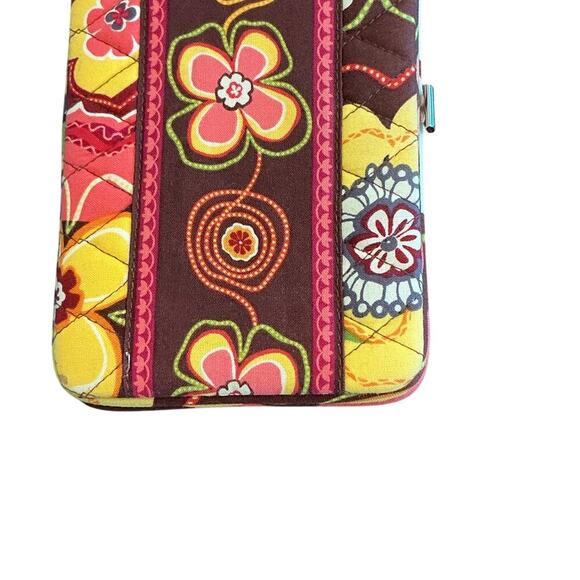VERA BRADLEY Opera Quilted Wallet Folkloric, Make Me Blush, Buttercup - Picture 8 of 16
